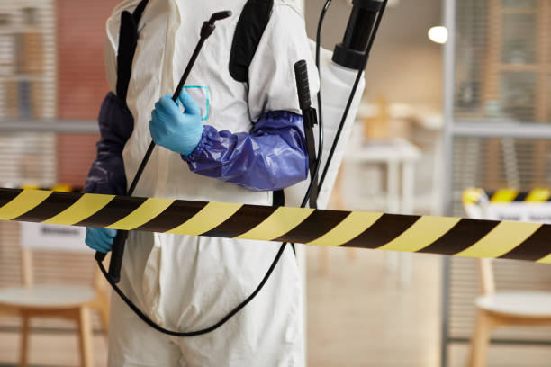 Professional Biohazard technician working in Damon, TX